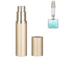 Qavhun Refillable 5ml Gold Travel Perfume Bottle – Leakproof Luxury Atomizer