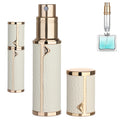 Qavhun 5ml Refillable Travel Perfume Atomizer — Ultra-Fine Spray, Leak-Proof, White