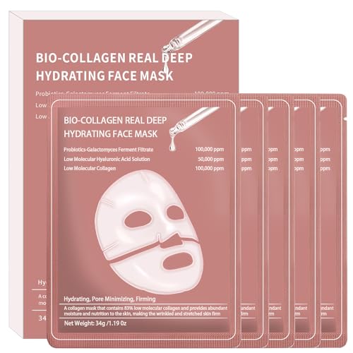 Qawnfy 8Pcs Bio-Collagen Real Deep Mask – Overnight Hydration & Firming