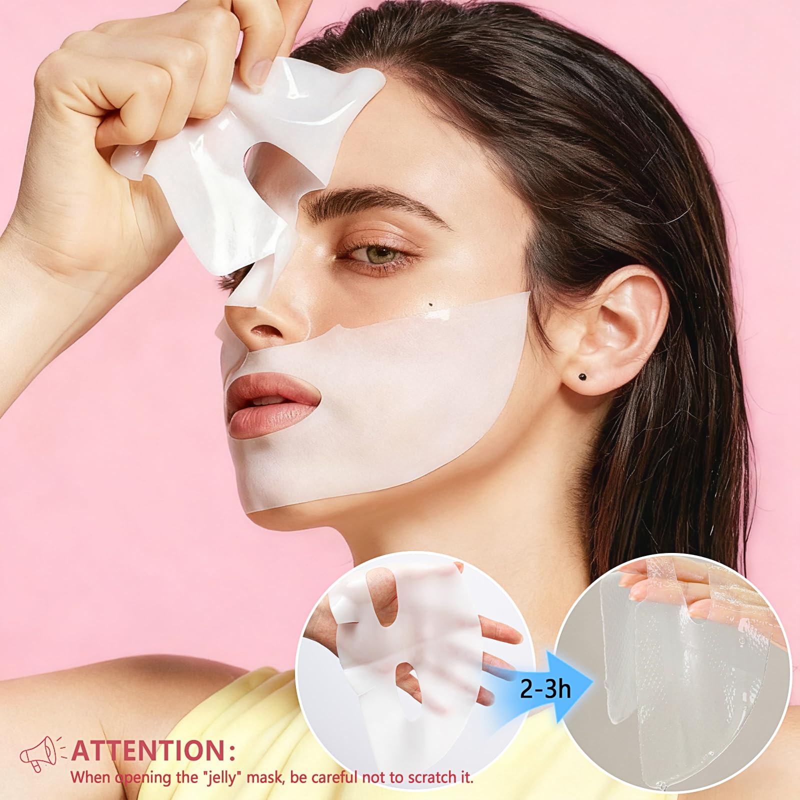 Qawnfy 8Pcs Bio-Collagen Real Deep Mask – Overnight Hydration & Firming