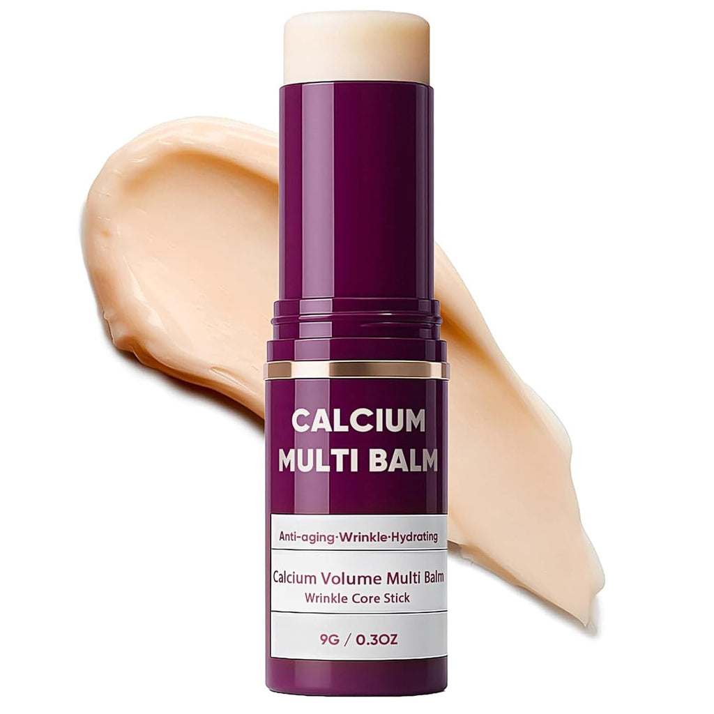 Qawnfy Calcium Multi Balm: Wrinkle Core Stick, Korean Collagen Moisturizing, 9g