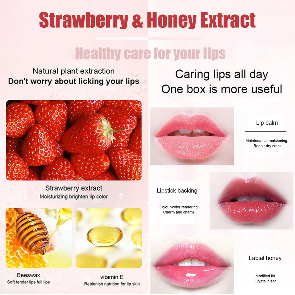 QBPPSSRY Lip Balm Sleeping Lip Mask – Overnight Hydration, 9 Fruity Packs