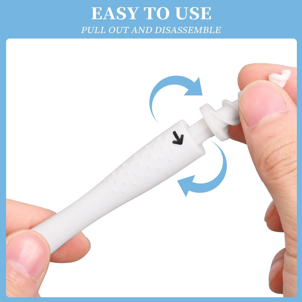 QGrips Spiral Ear Wax Removal Tool Kit with 16 Replaceable Flexible Tips, Reusable Safe Ear Cleaner