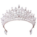 QIAIYALA Tiara with Comb – Silver Rhinestones Crown for Wedding, Prom, Cosplay