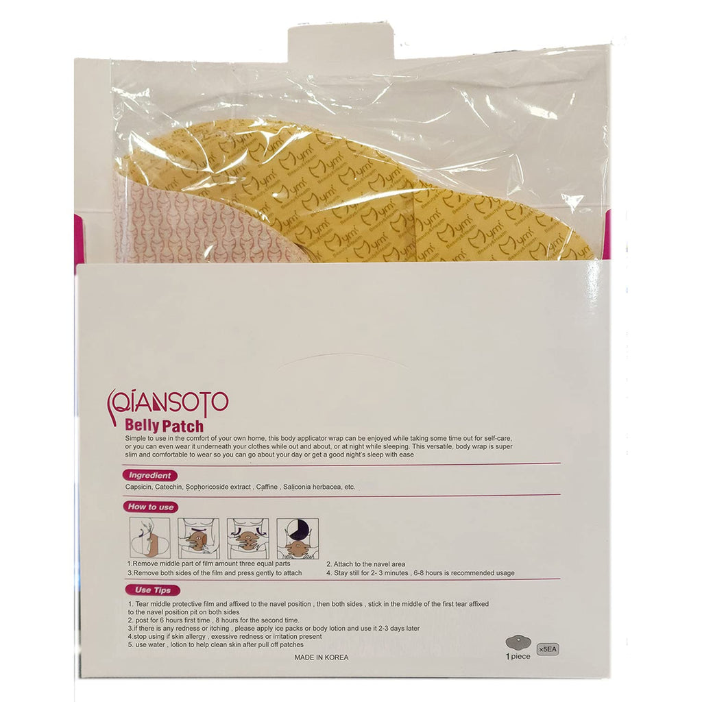 QIANSOTO Mymi Wonder Patch Belly Wing - Toning & Firming (Pack of 2, 20 Patches)