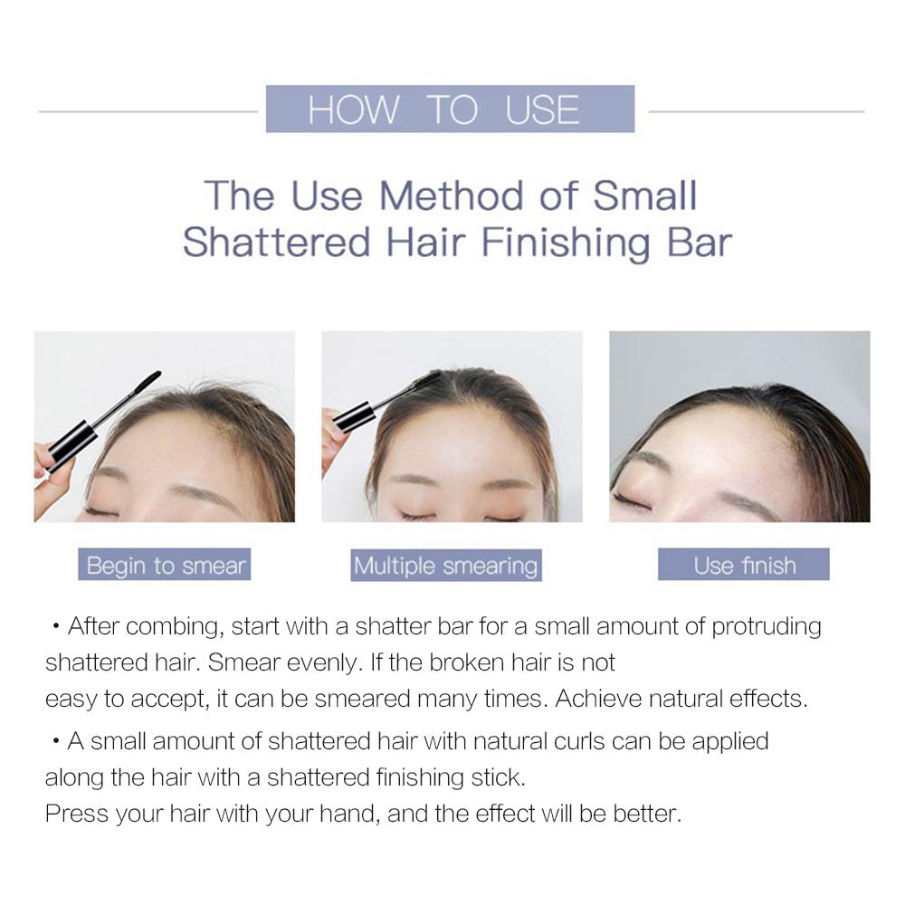 QiBest Hair Finishing Sticks 3-Pack (18ml each) – Flyaway Control & Shine