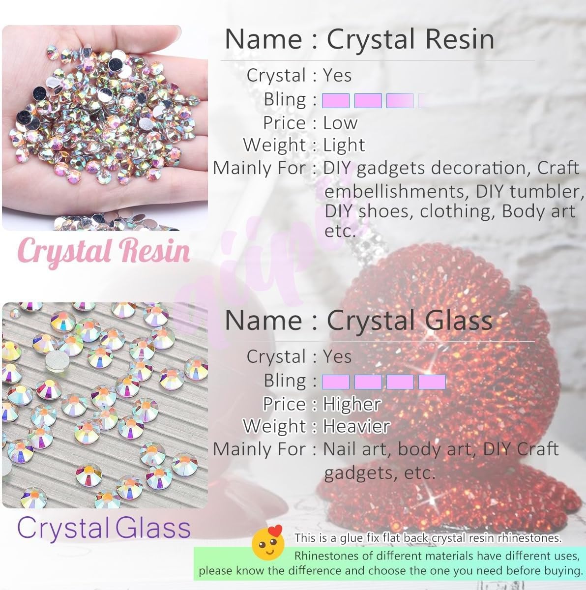 qiipii 16000Pcs Dark Gray Resin Rhinestones - 3mm 4mm 5mm Flatback Gems for Nails & DIY Crafts