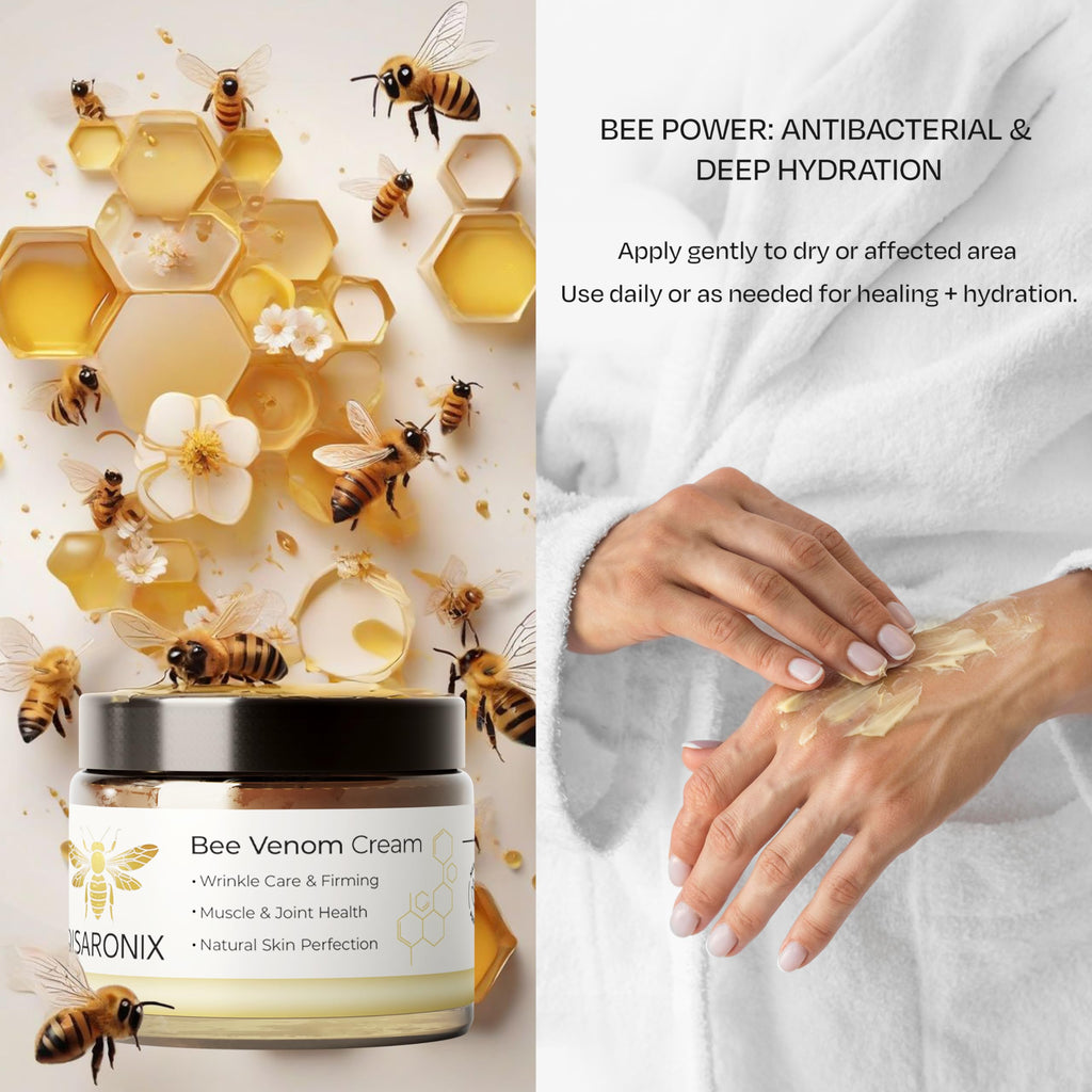 QISARONIX Bee Venom Cream 2-Pack – Lightweight Daily Moisturizer for Face, Neck & Body
