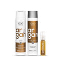 QoD PRO Argan Hair Care Set – Shampoo, Conditioner & Argan Oil Serum | Deep Hydration, Frizz Control & Shine