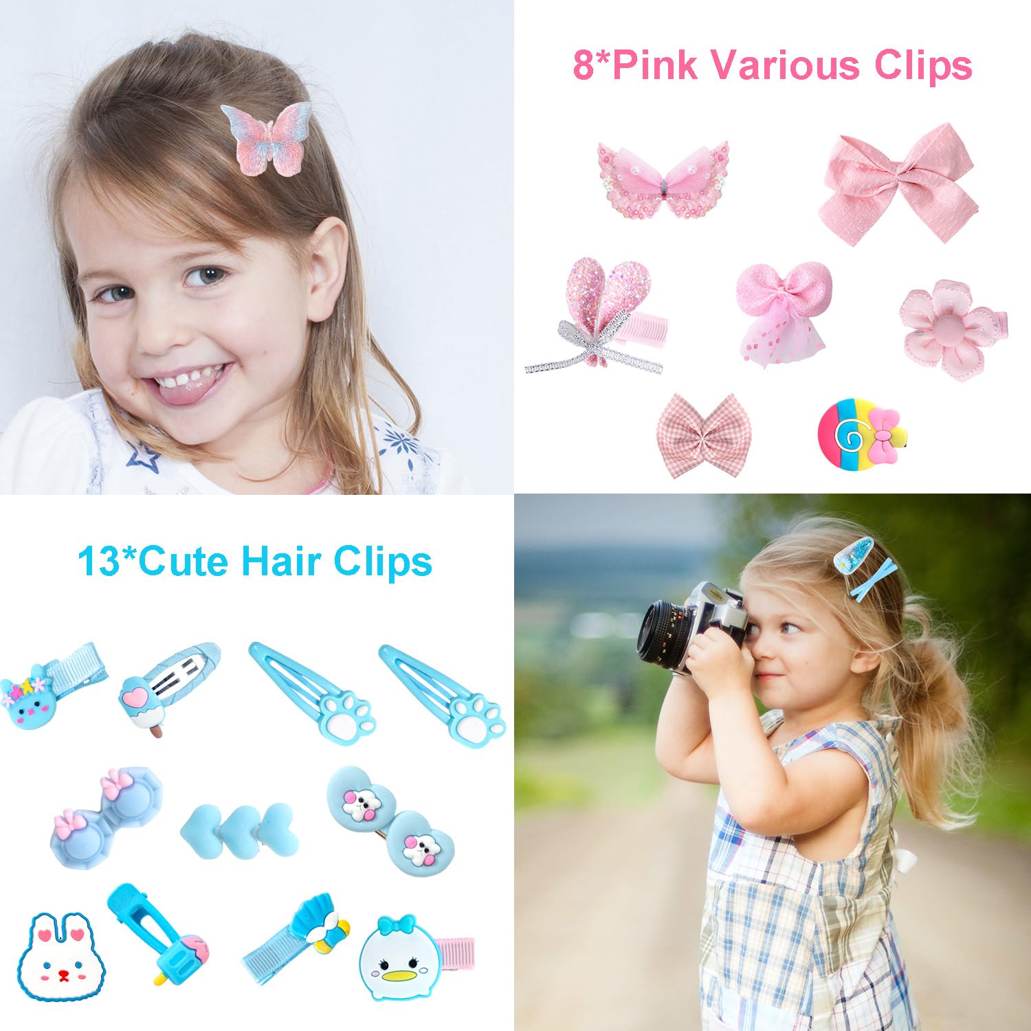 Qopoto Hair Accessories Kit for Girls – 139-Piece Gift Set in Colorful Case (Ages 4-15)