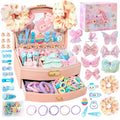 Qopoto Hair Accessories Kit for Girls – 139-Piece Gift Set in Colorful Case (Ages 4-15)