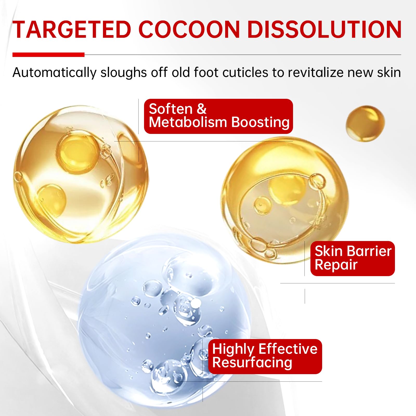 QQE 3 Pack Foot Peeling Mask – Hydrating Exfoliating Foot Care for Dry, Cracked Feet