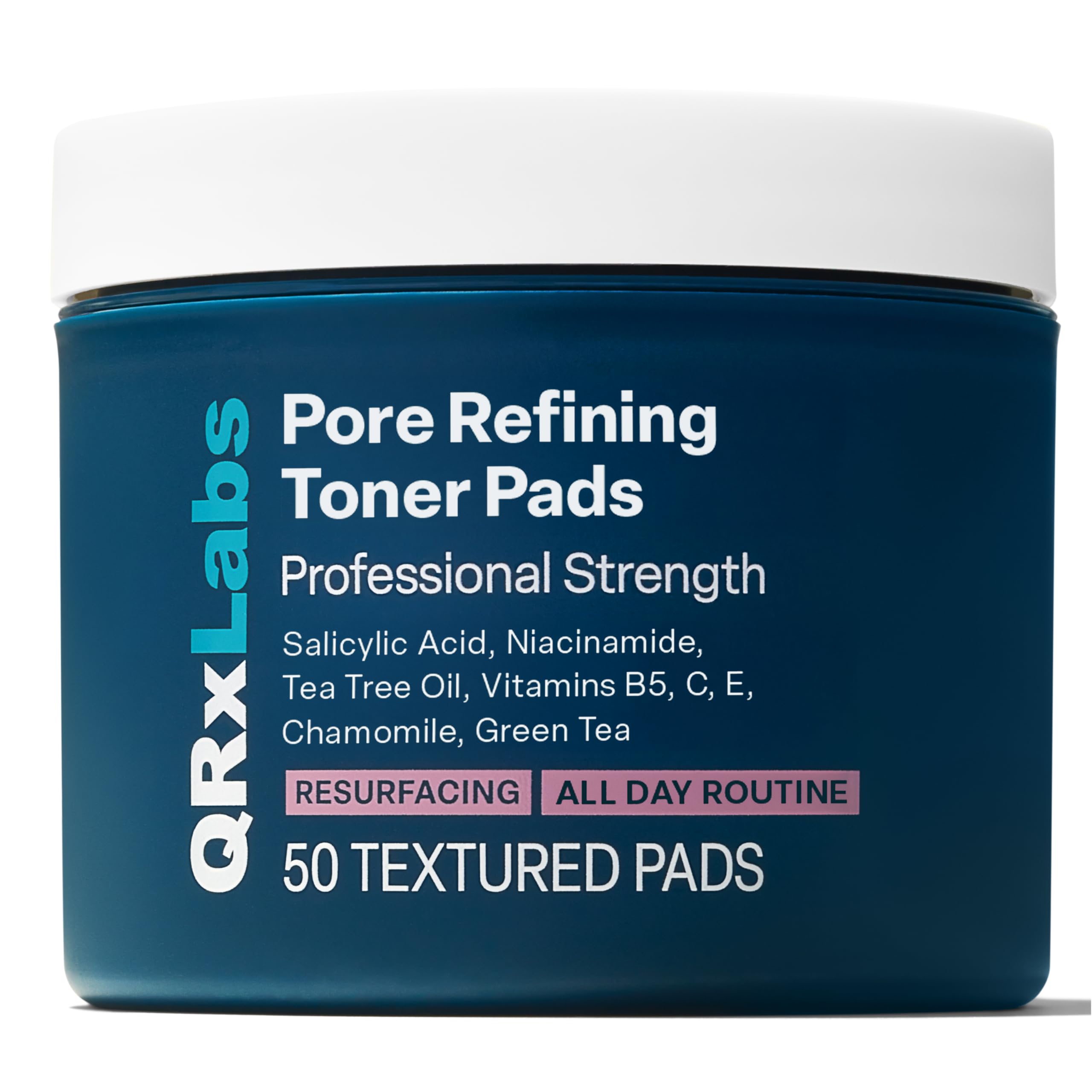 QRxLabs Pore Toner Pads – Salicylic Acid & Niacinamide (50ct)