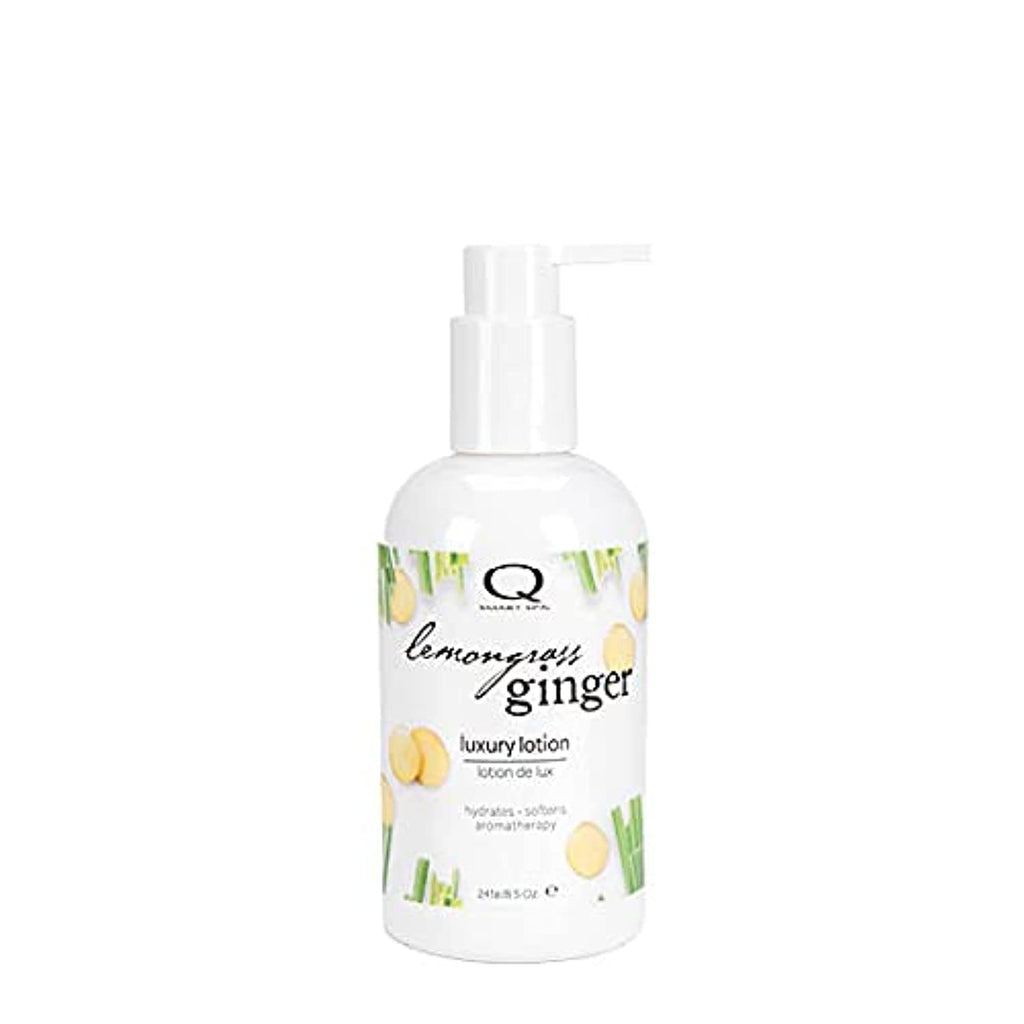 QTICA Luxury Lotion Smart Spa Lemongrass Ginger – Deep Hydration & Vitamin Nourishment (8.5oz)