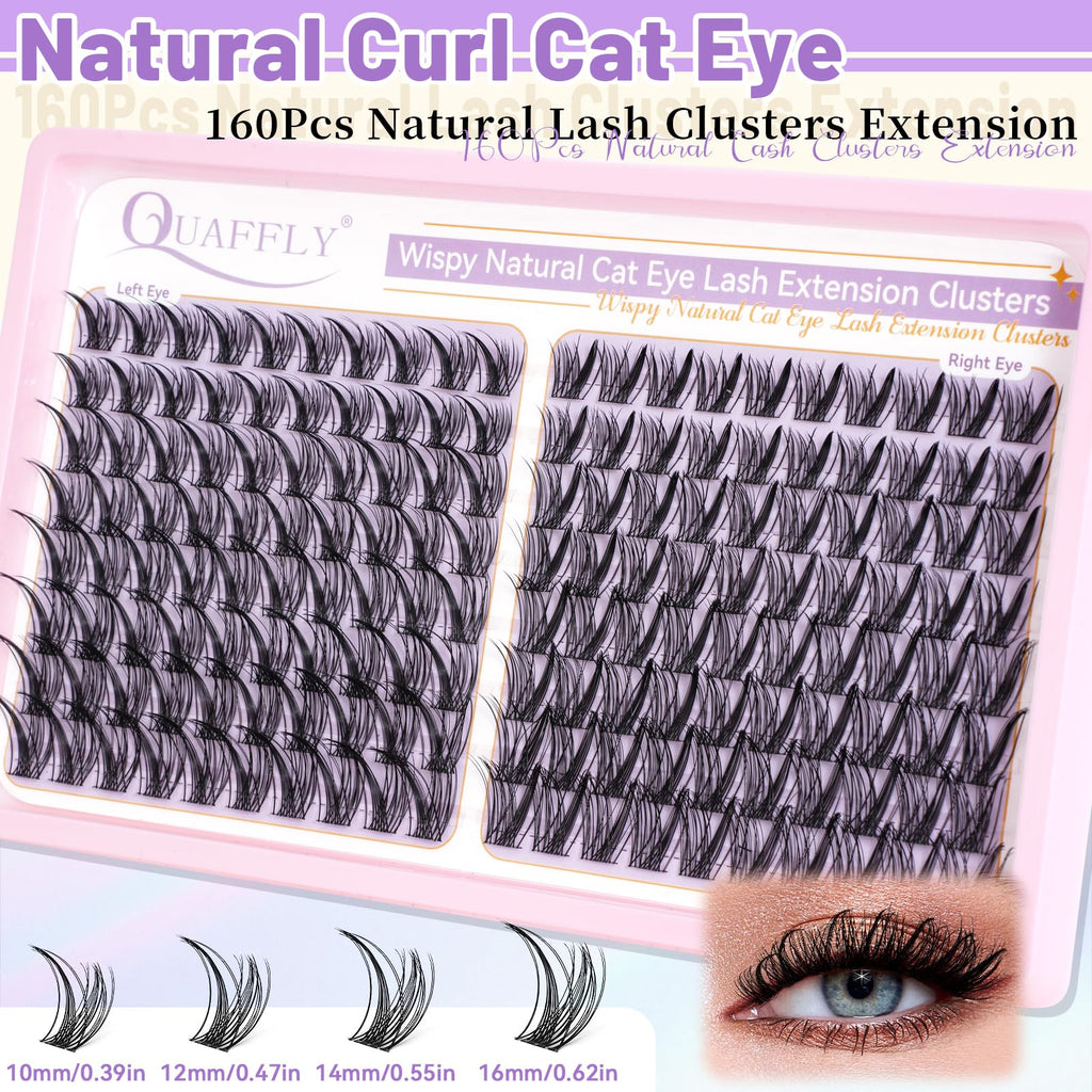 QUAFFLY DIY Lash Extension Kit 980 Pcs – Lower Lashes, Bond & Seal, Beginner Friendly