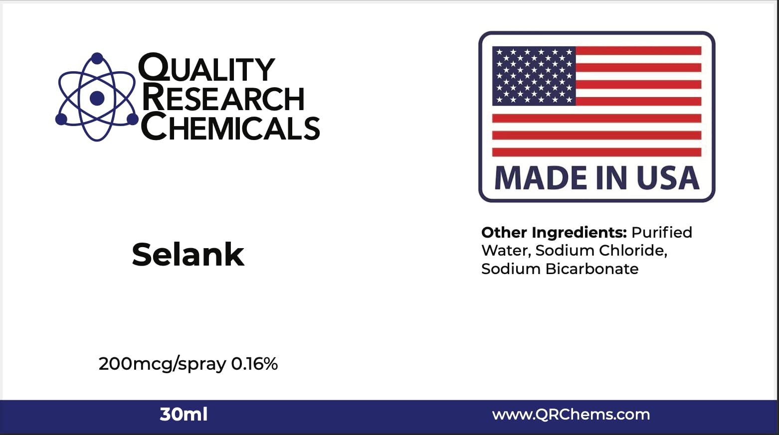 Quality Research Chemicals Selank TP-7 200mcg Spray 0.16% 30ml – 3rd-Party Tested