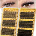 QUEWEL 580PCS Eyelash Clusters — 30D to 100D Wispy Lashes for DIY Extensions (Reusable)