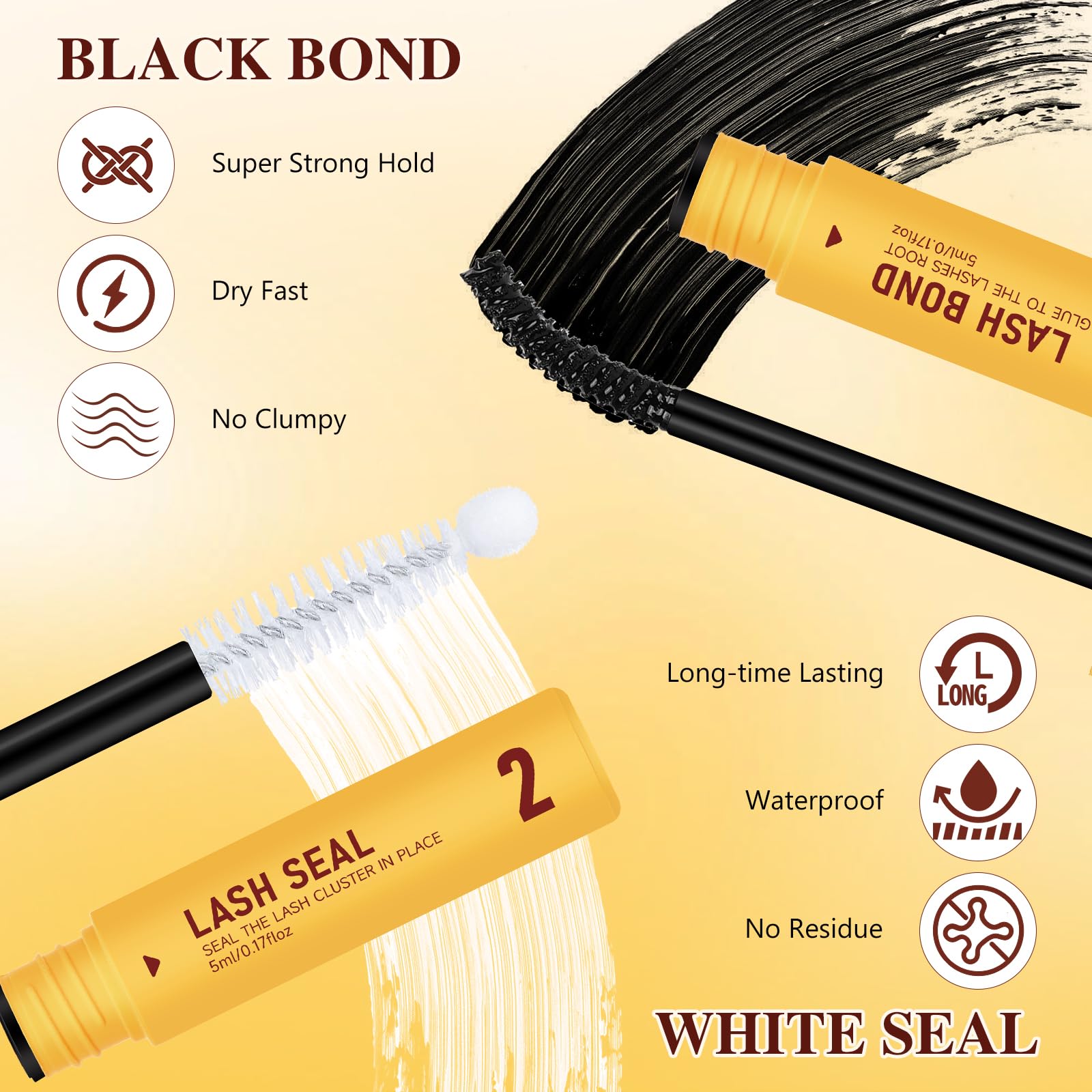 QUEWEL Fairy-Lash Clusters Kit | 140pcs Manga Clusters 10-18mm | DIY Lash Extensions with Bond & Seal, Tweezers & Remover