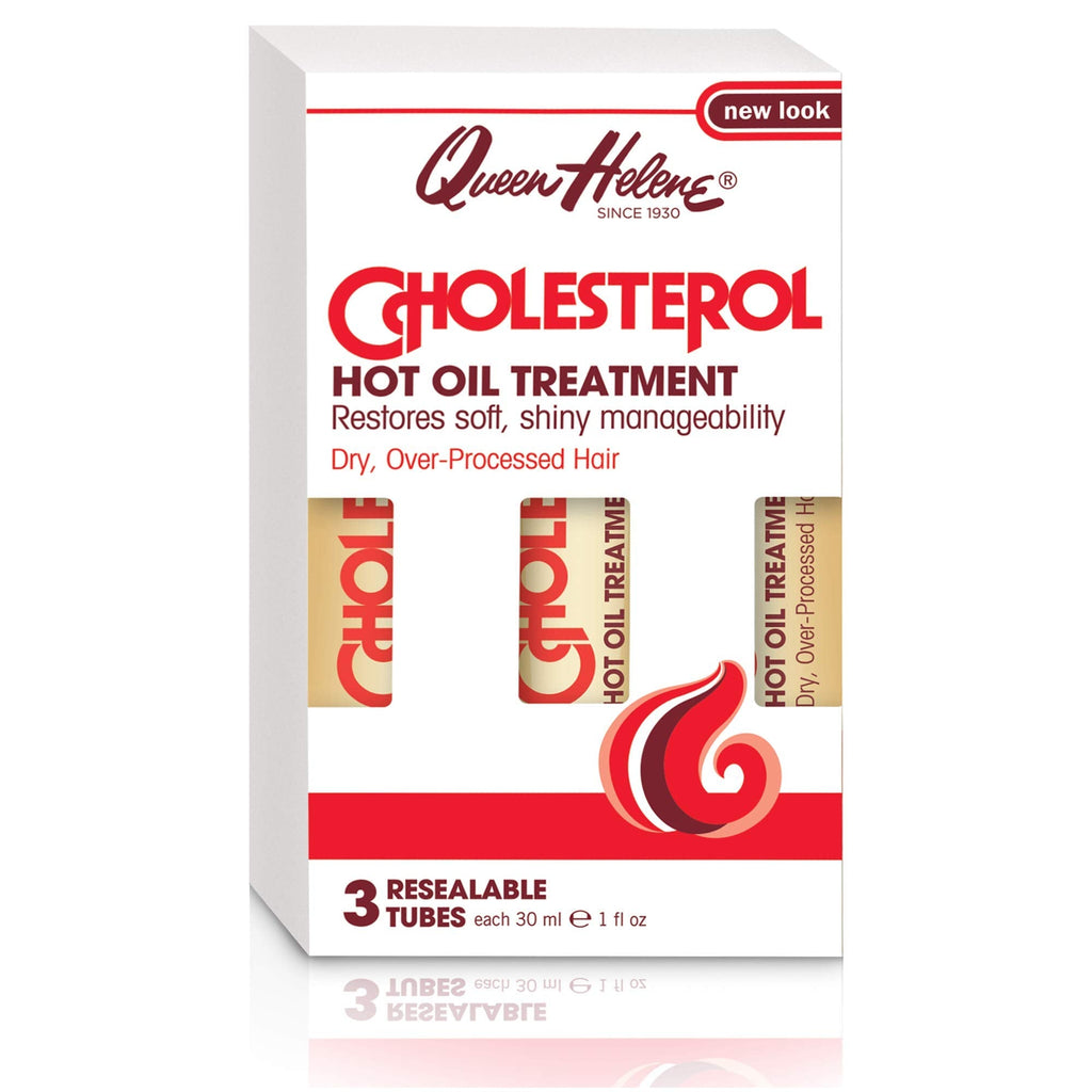 Queen Helene Cholesterol Hot Oil Treatment – 6 x 1 oz Bottles (Pack of 6) – Packaging May Vary