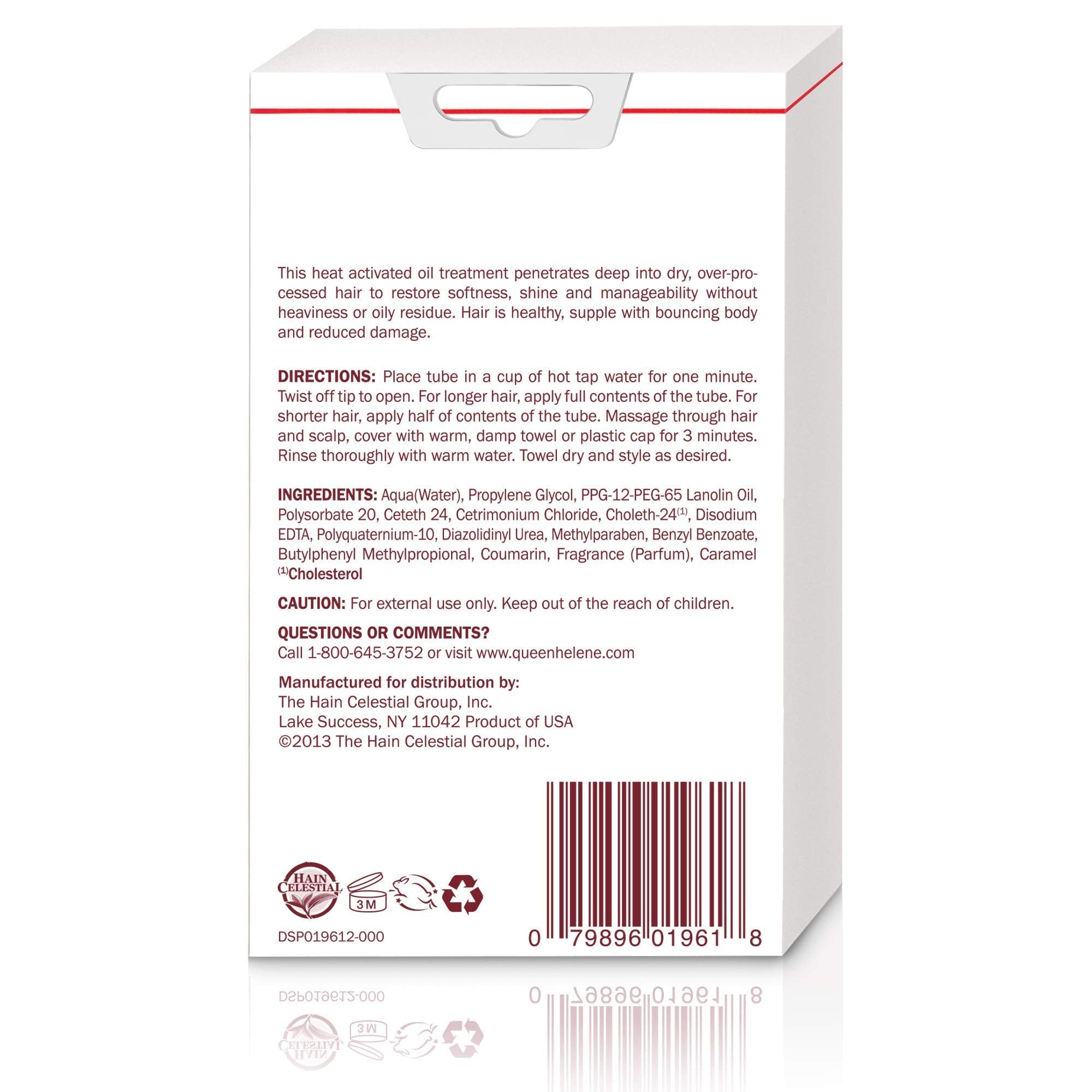 Queen Helene Cholesterol Hot Oil Treatment – 6 x 1 oz Bottles (Pack of 6) – Packaging May Vary