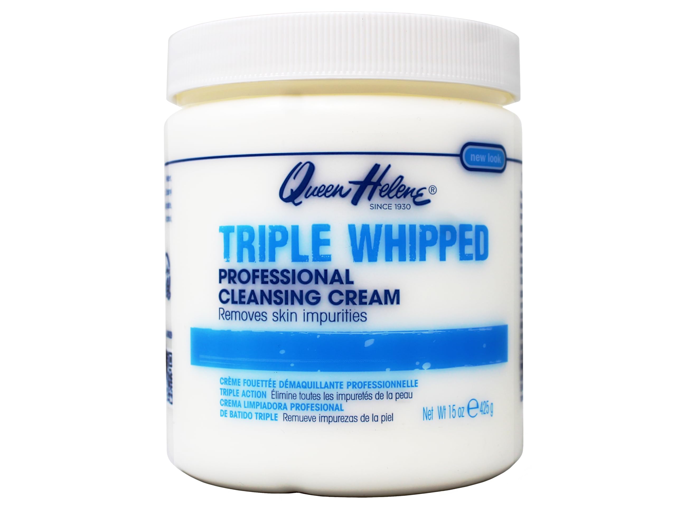 Queen Helene Triple Whipped Professional Cleansing Cream – Gentle Deep Clean, 15 oz (Pack of 2)