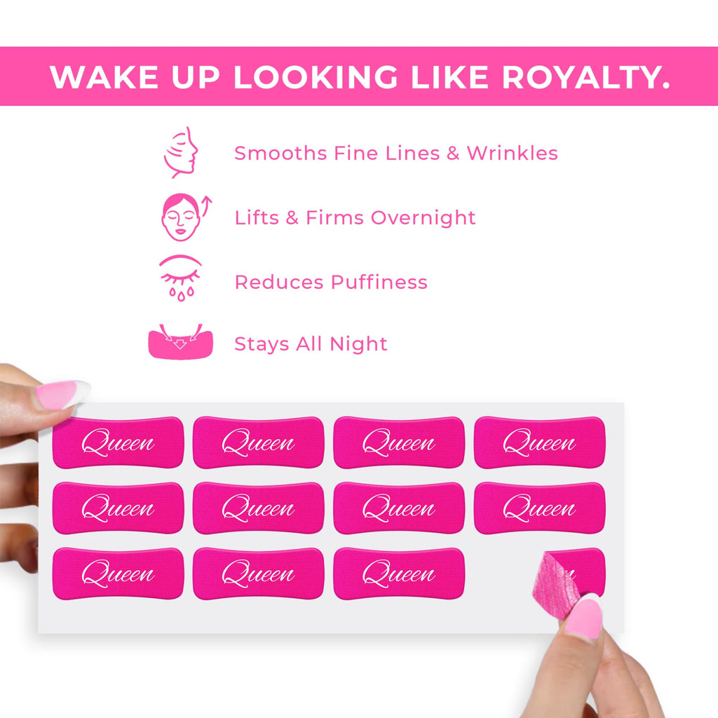 Queen Face Lift & Wrinkle Smoothing Tape | Skin Lifting Strips for Smoother Contours