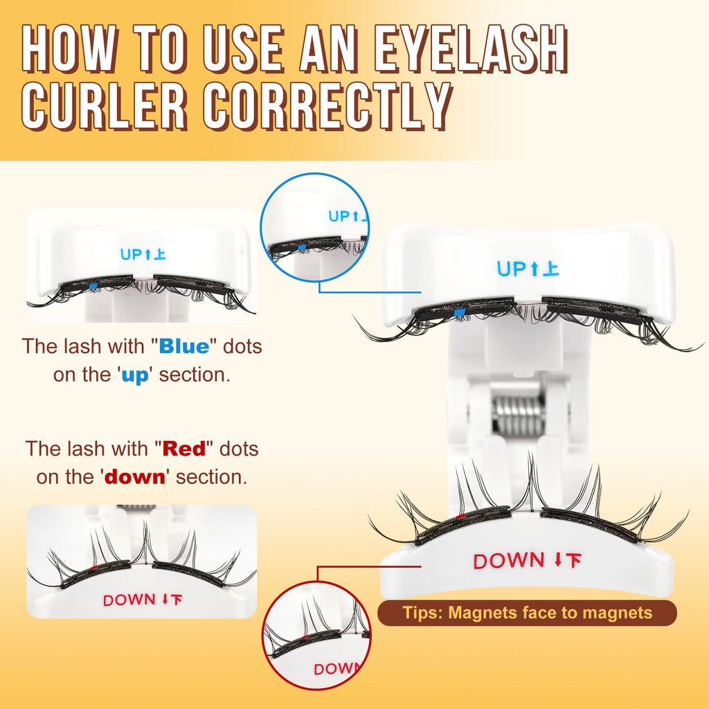 QUEWEL Soft Magnetic Lashes with Applicator | No Glue Needed, Reusable