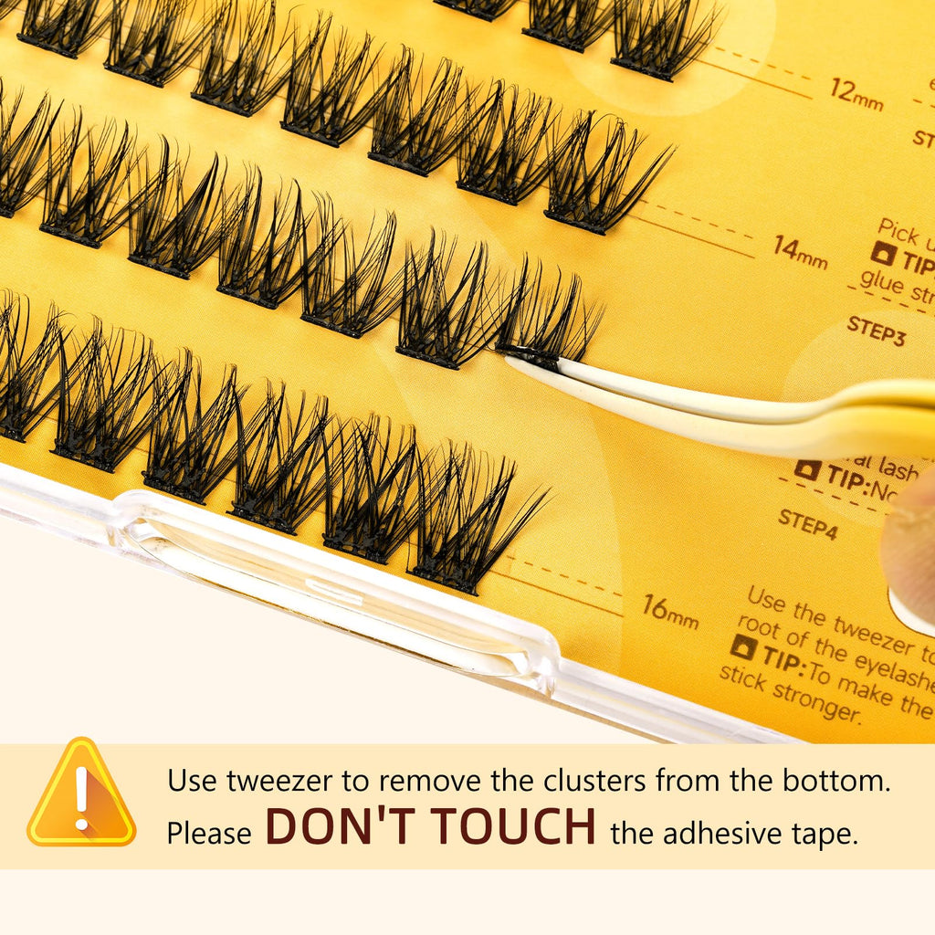 QUEWEL Self-Adhesive Eyelashes Kit ZN-01 – No Glue Needed, Press-On Lashes for Beginners