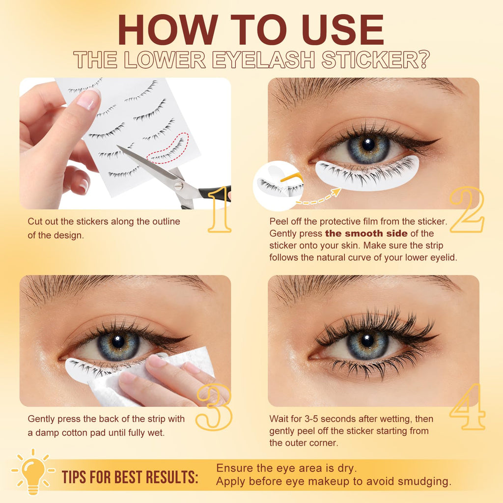 QUEWEL Magnetic Eyelashes Kit – 2 Pairs, No Glue Needed, Cat Eye Look
