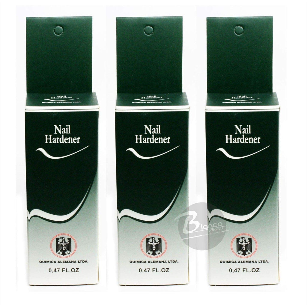 Química Alemana Nail Hardener Strengthener Polish – 3 Bottles (0.47 oz each)