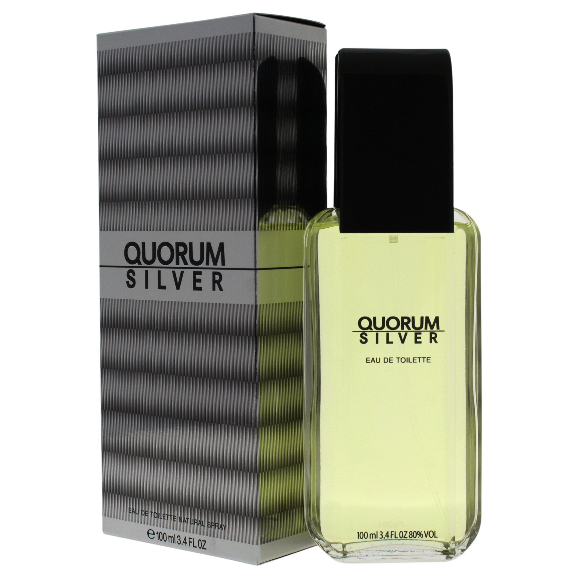 Quorum Silver by Antonio Puig for Men – Woody Spicy EDT, 3.4 oz
