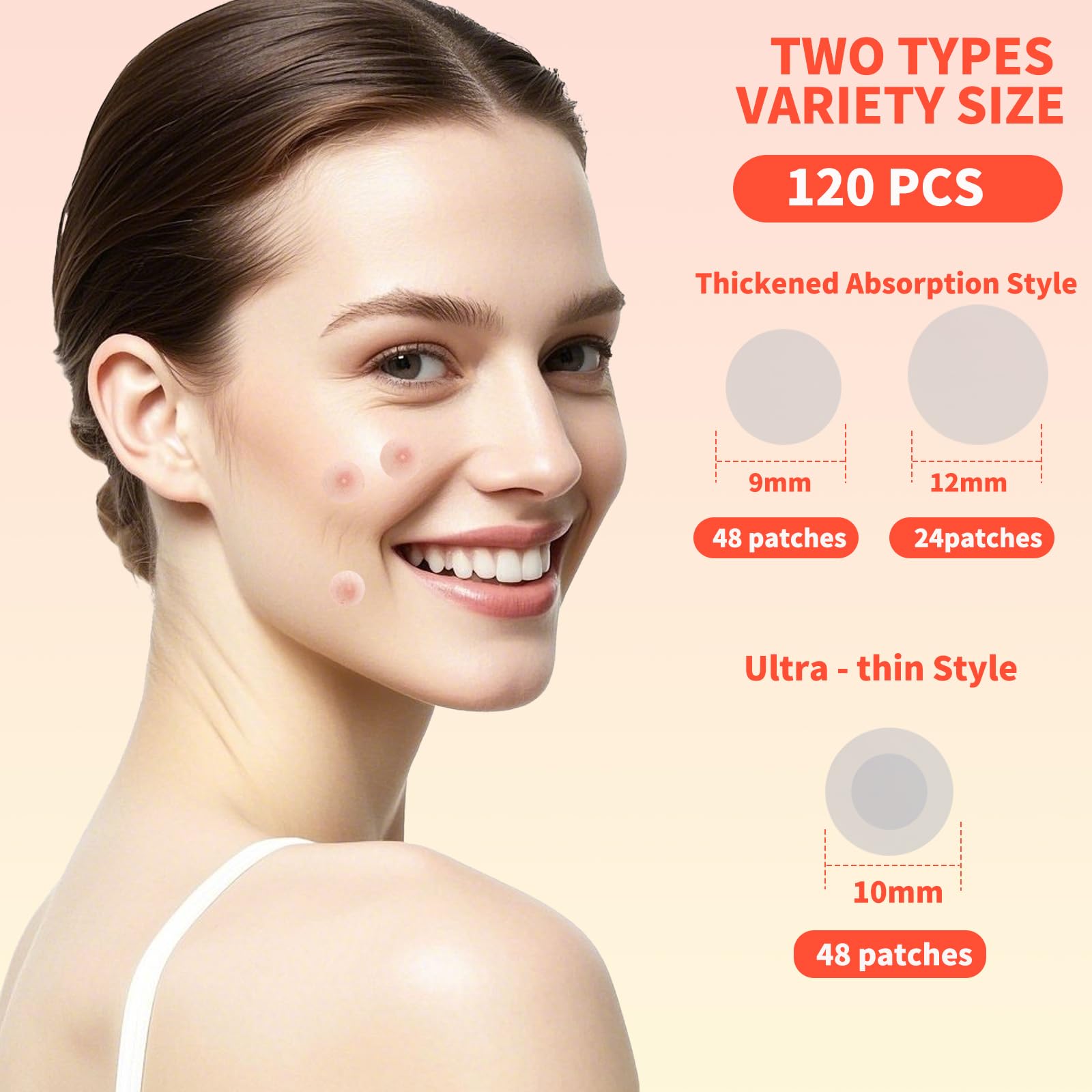QUYVANDOR Pimple Patches Day & Night — 120 Count, Ultra-Thin Day Patch + Cushioned Night Patch