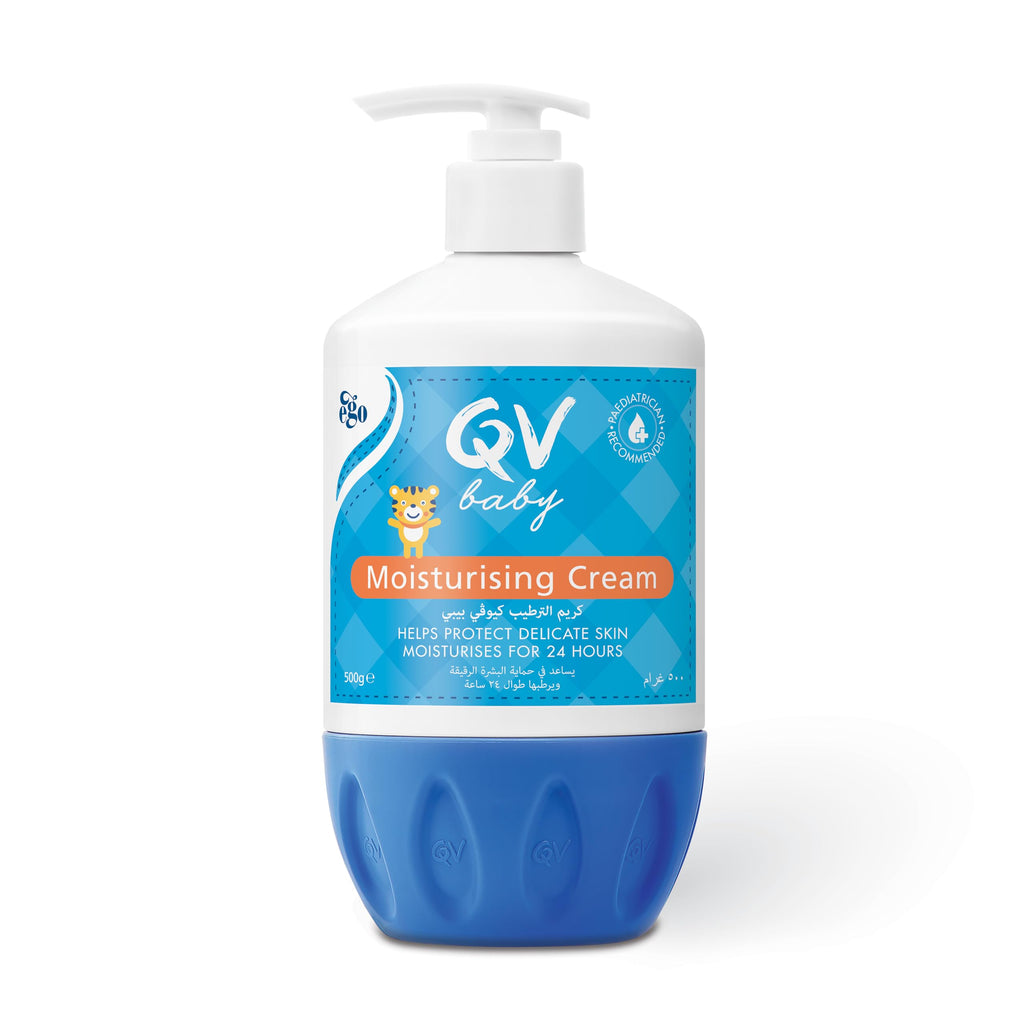 QV Ego Baby Moisturising Cream 500g – Fragrance-Free, pH-Balanced Baby Moisturiser