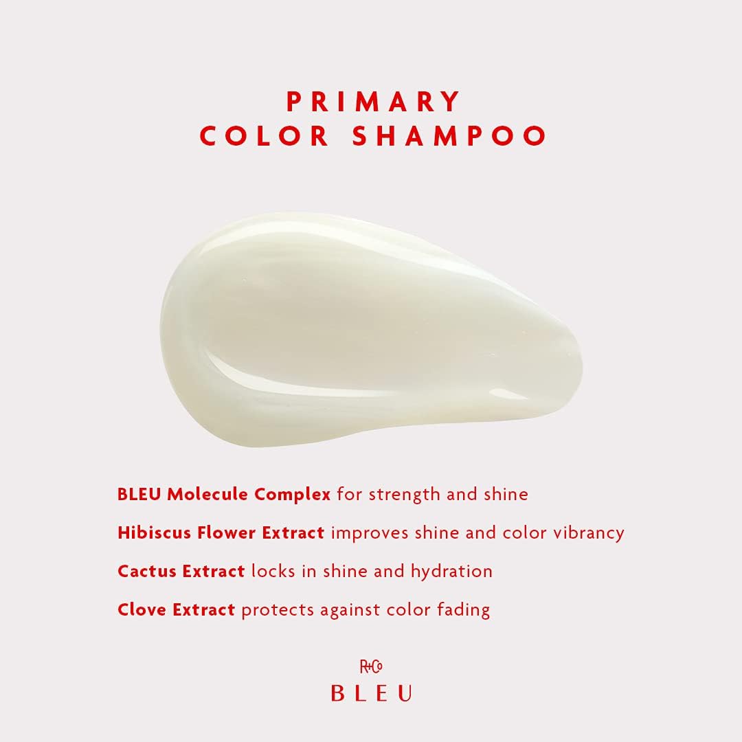R+Co BLEU Primary Color Shampoo – Locks in Color, Hydration & Shine | 8.5 oz