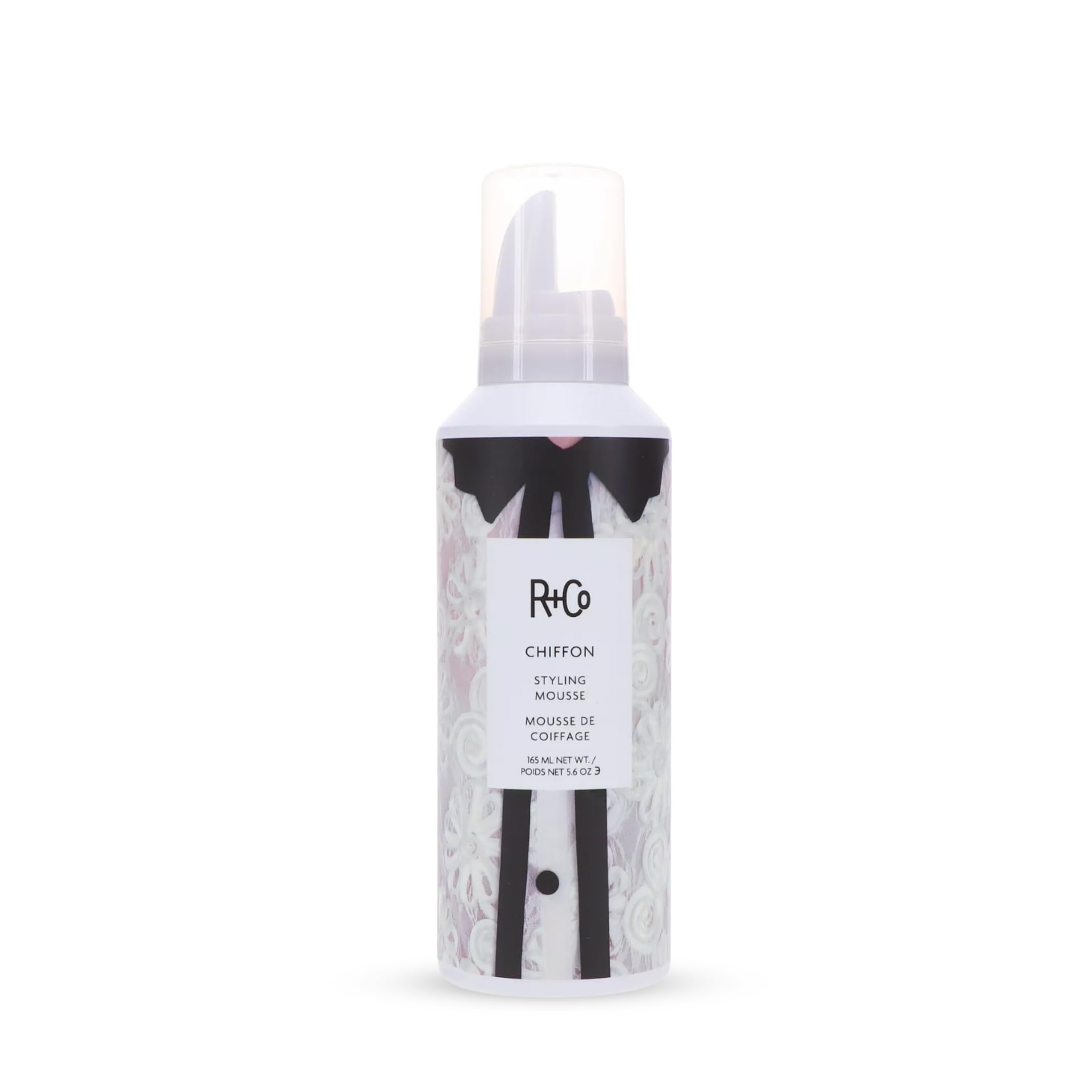 R+Co CHIFFON Styling Mousse – Lightweight Volume, Body & Shine (165 ml / 5.6 oz)