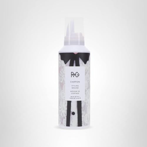 R+Co CHIFFON Styling Mousse – Lightweight Volume, Body & Shine (165 ml / 5.6 oz)