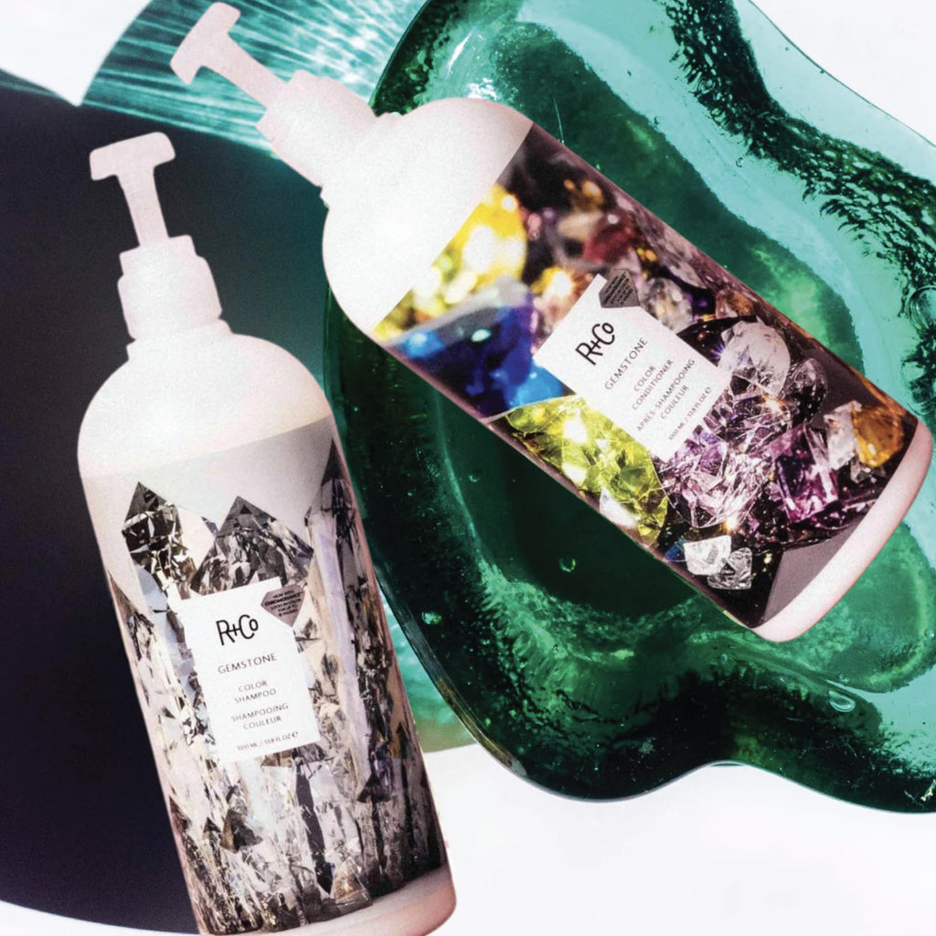 R+Co Gemstone Color Shampoo & Conditioner Set | Color Protection, Repair & Nourishment | Vegan + Cruelty-Free | 33.8oz (Pack of 2)