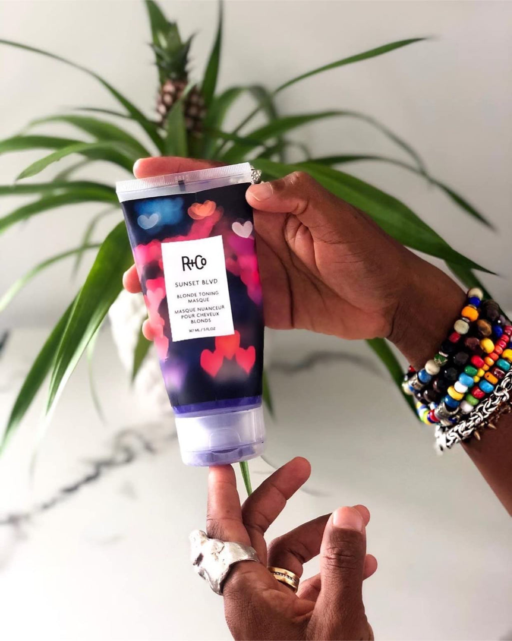 R+Co Sunset Blvd Toning Styler + Masque Kit — Blonde Toner & Hydration