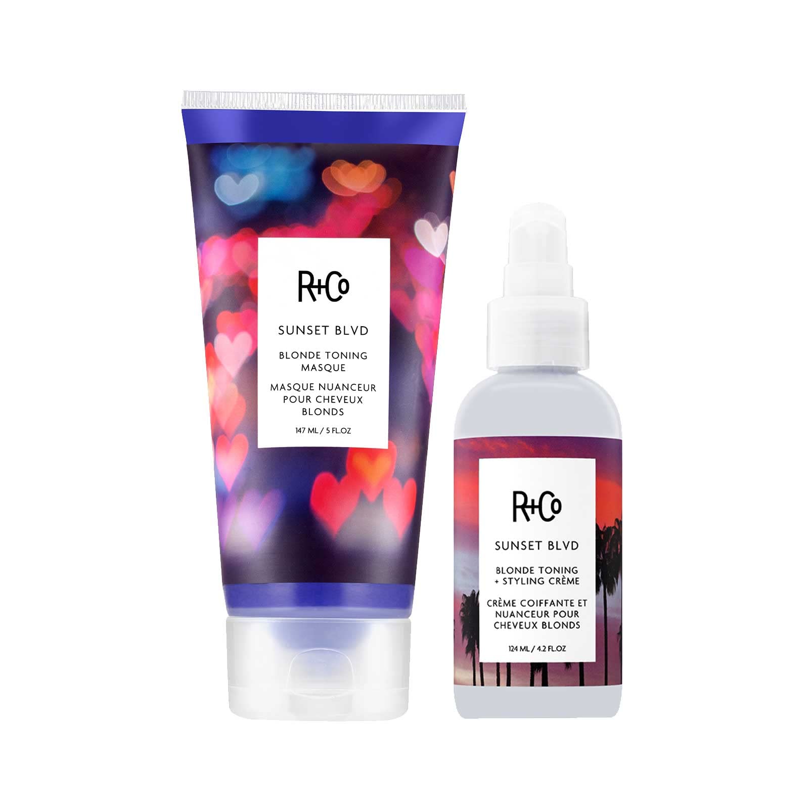 R+Co Sunset Blvd Toning Styler + Masque Kit — Blonde Toner & Hydration