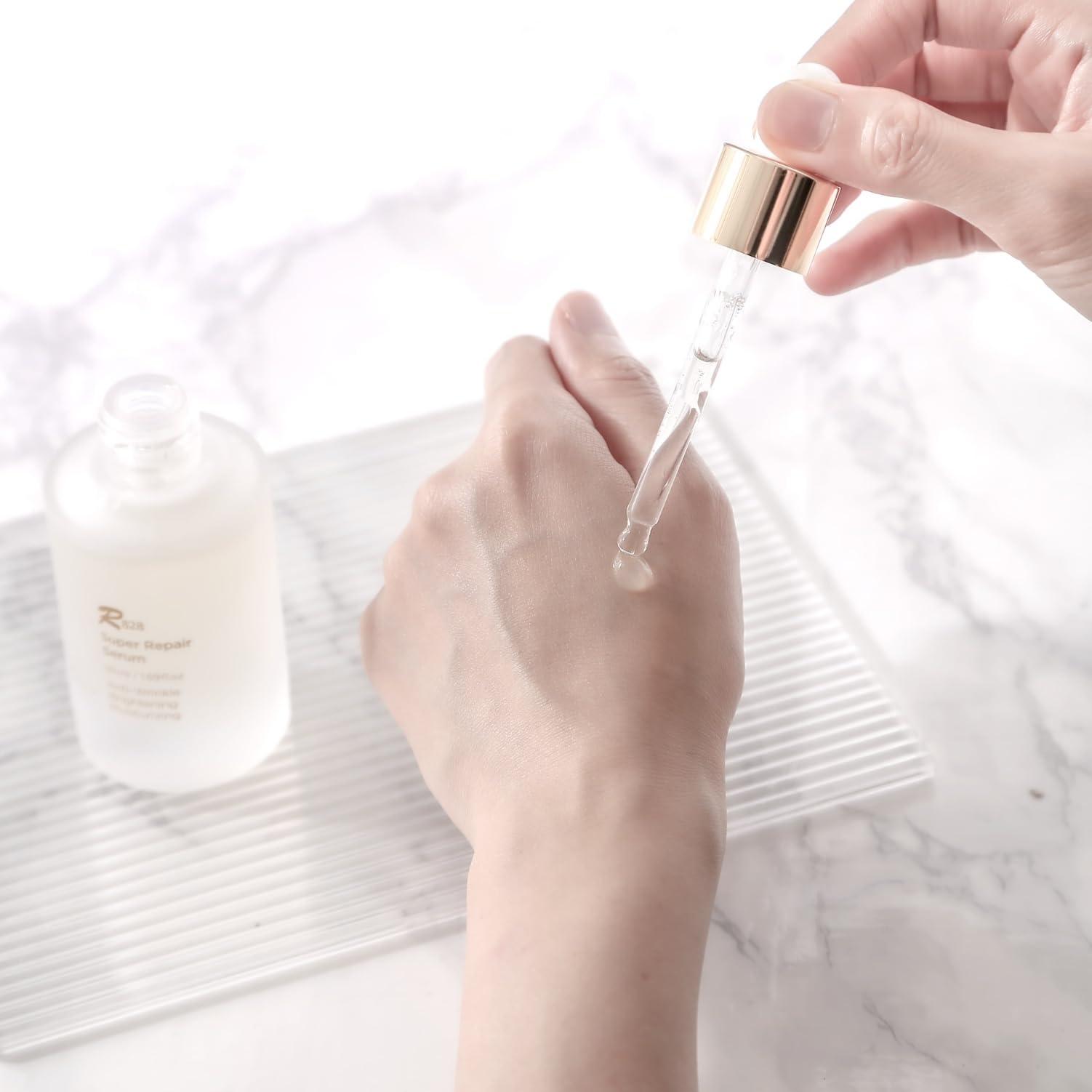 R828 Super Repair Moisturizing Glowing Elastic Skin Recovery Serum 50ml – Korean Skincare with Glutathione, Vitamin C, Niacinamide & Collagen