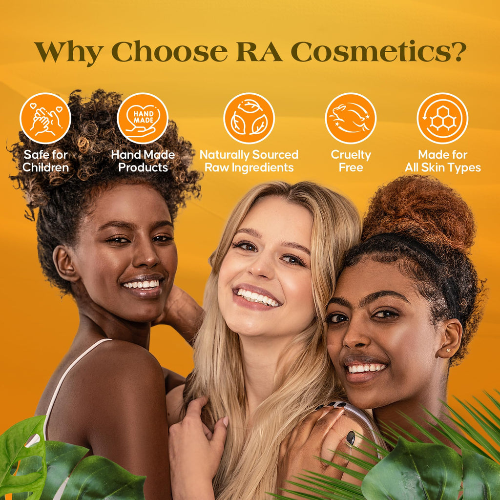 RA COSMETICS 100% Raw Cocoa Butter - Deep Hydration, 16 oz Jar