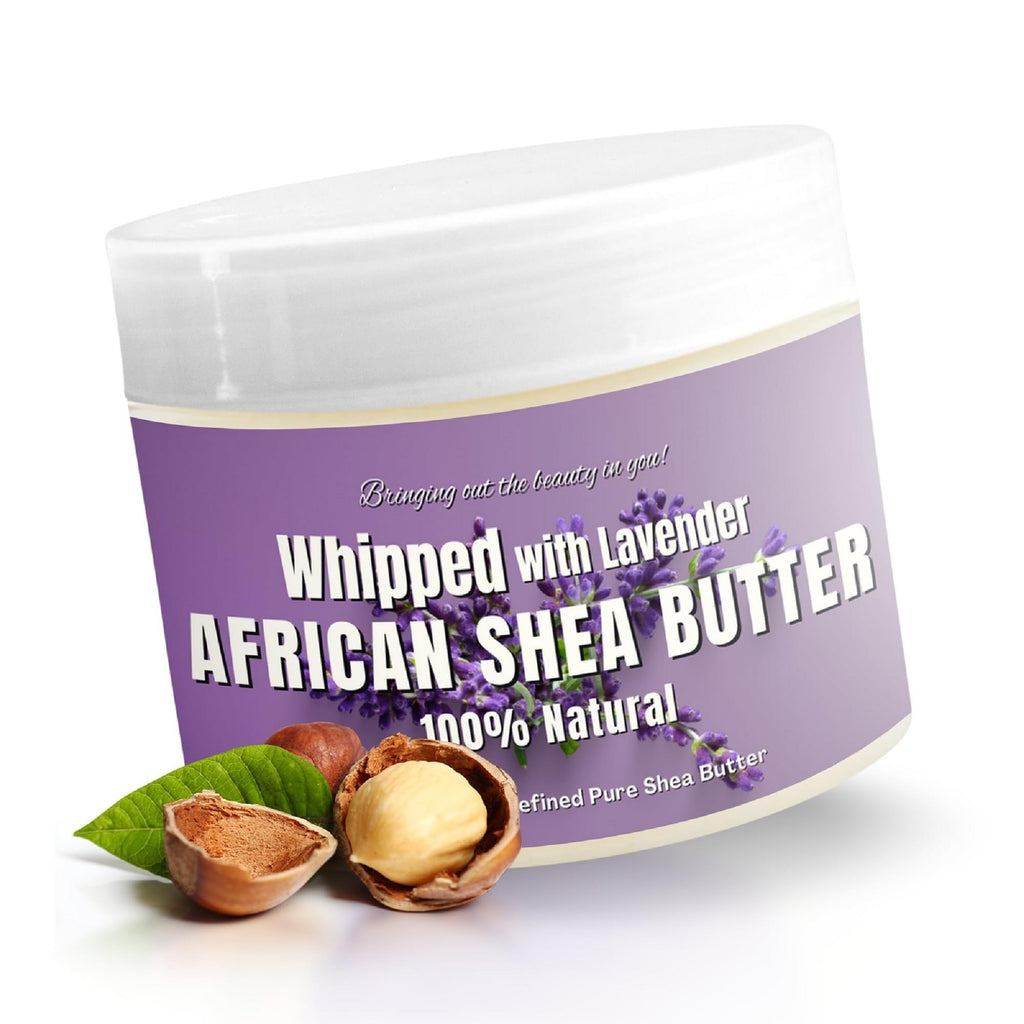 RA COSMETICS Whipped Shea Butter with Lavender Extract – 12oz, 100% Unrefined Shea from Ghana