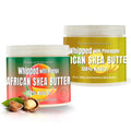 RA COSMETICS Whipped Shea Butter Bundle – Pineapple & Mango, 12oz Jars