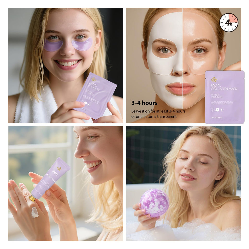 RA ROSA ACCA 33-Piece Valentines Gift Set for Women | Lavender Spa Skincare & Accessories