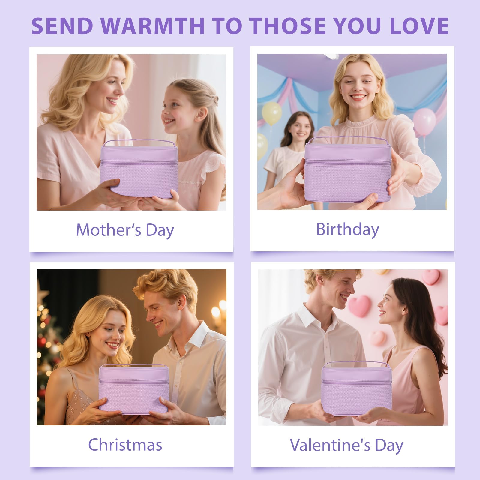 RA ROSA ACCA 33-Piece Valentines Gift Set for Women | Lavender Spa Skincare & Accessories