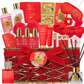 RA ROSA ACCA 35-Pc Valentines Gift Set for Women — Red Rose Spa Basket