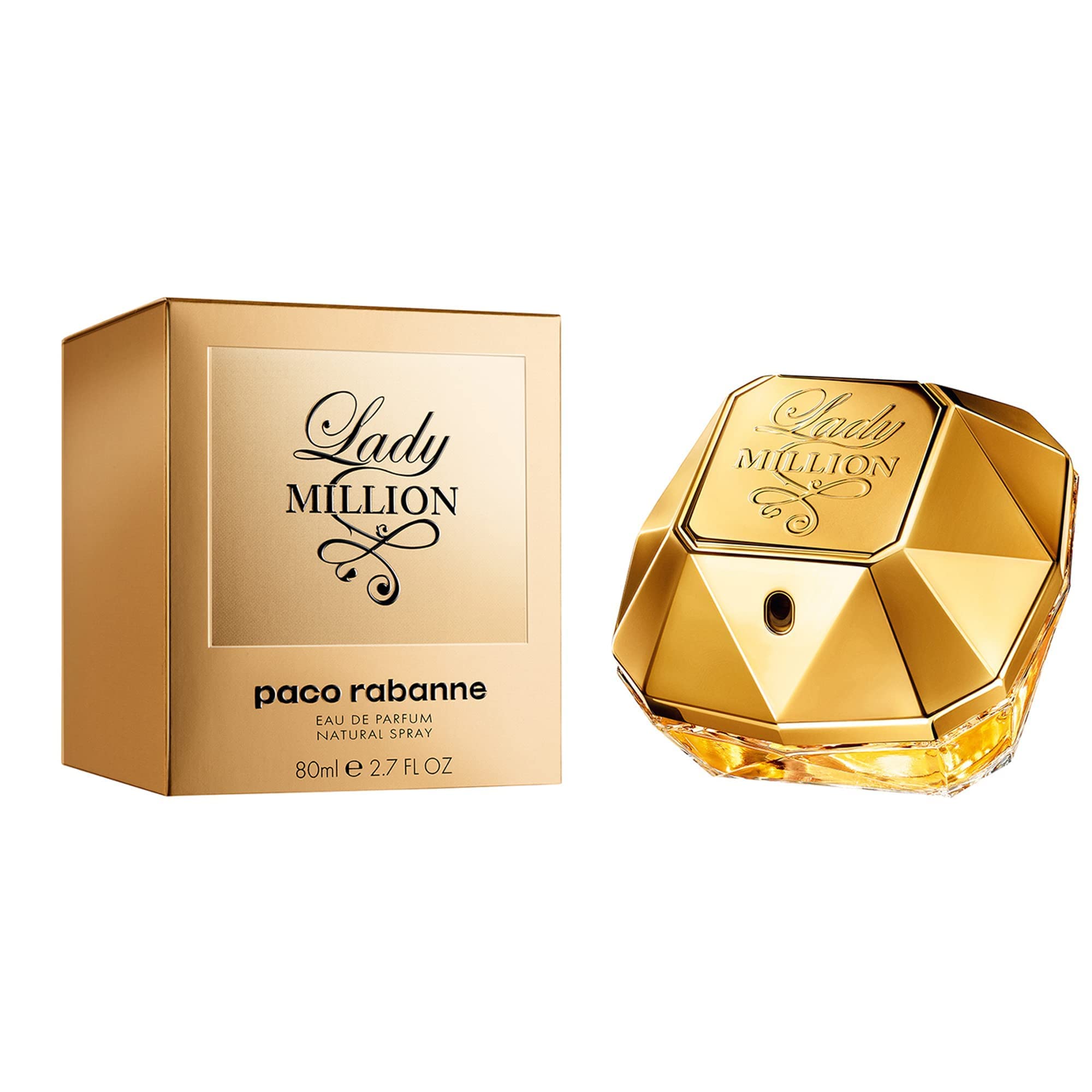 Lady Million by Paco Rabanne – 2.7 oz Eau de Parfum Spray for Women