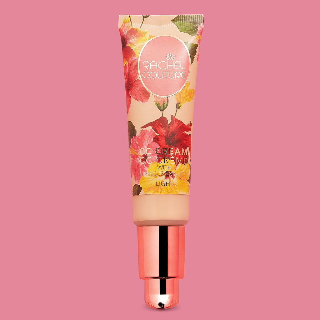 Rachel Couture CC Cream | Color-Correcting Foundation with Hyaluronic Acid | Light