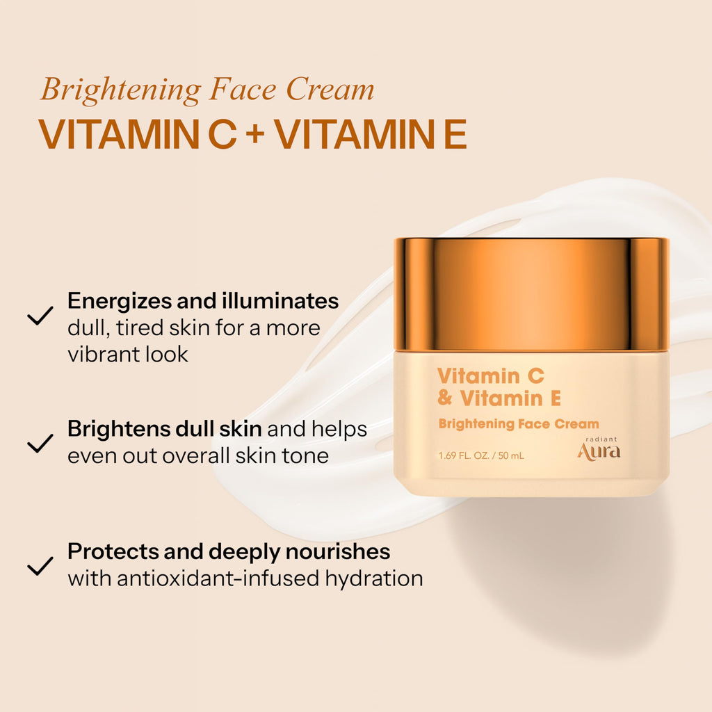 Radiant Aura Vitamin C & Vitamin E Face Moisturizer – Vegan Korean Skincare