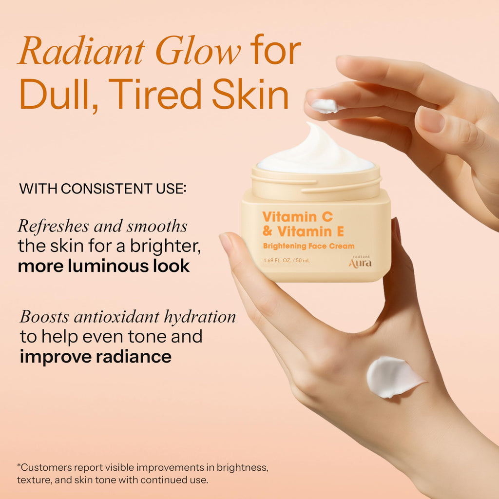 Radiant Aura Vitamin C & Vitamin E Face Moisturizer – Vegan Korean Skincare